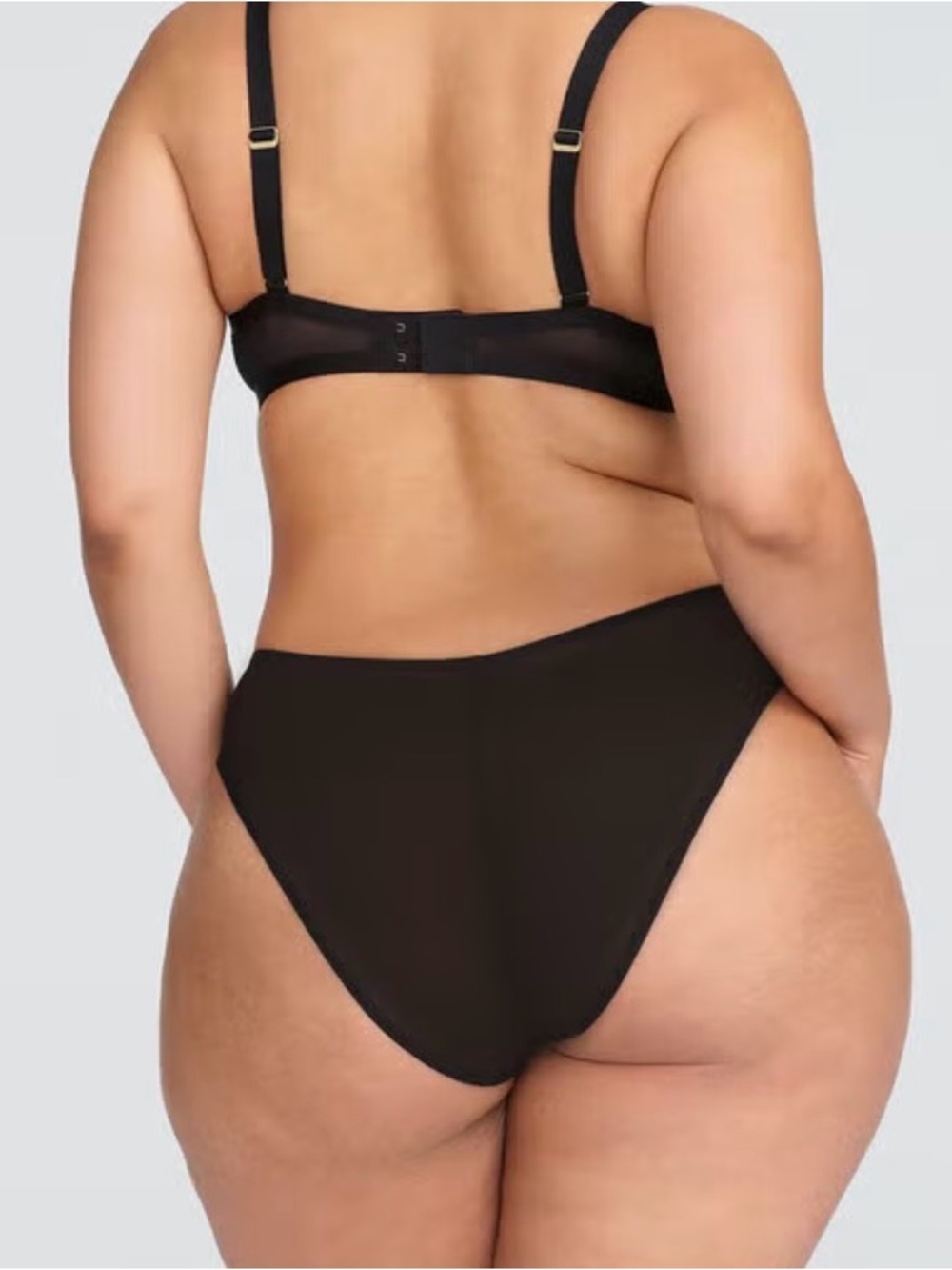 CUUP Black High Waist Mesh Underwear Size S(2) NEW WITH TAGS Intimates